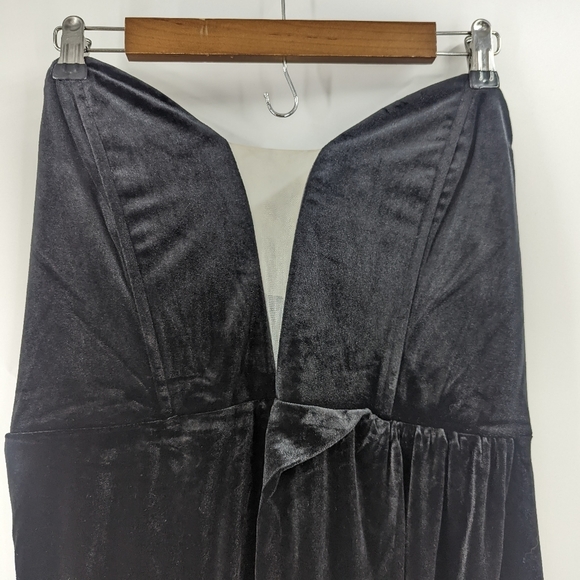 NWT LULU'S My Dream Come True Velvet Strapless Maxi Dress - Picture 2 of 8